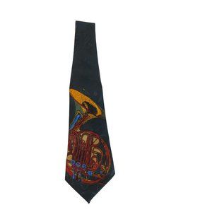 Duomo Milano Men's Tie Hand Made High Fashion Musical Instrument Novelty
